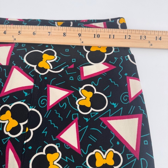 Lularoe Leggings Women One Size Black Minnie Mouse Retro Comfy Stretch Disney - Picture 7 of 11